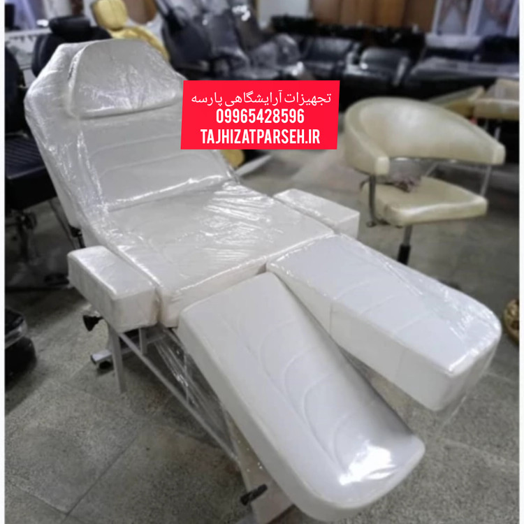 تخت تاتو چهار تیکه با روکش چرم مشکی و طراحی ارگونومیک